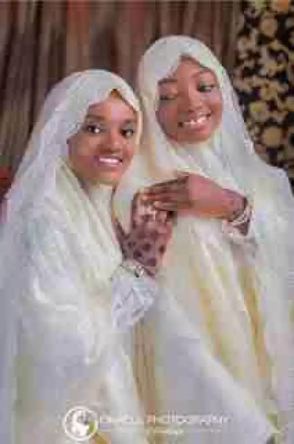 Beautiful Nigerian Muslim Sisters Wed Same Day (Photos)